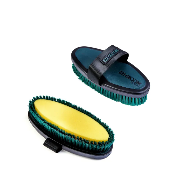 EZI-GROOM Grip Body Wash Brush - Forest Green