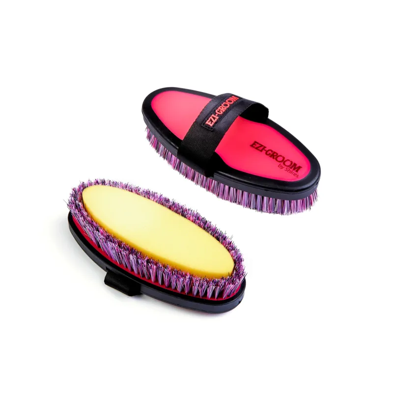 EZI-GROOM Grip Body Wash Brush - Bright Pink