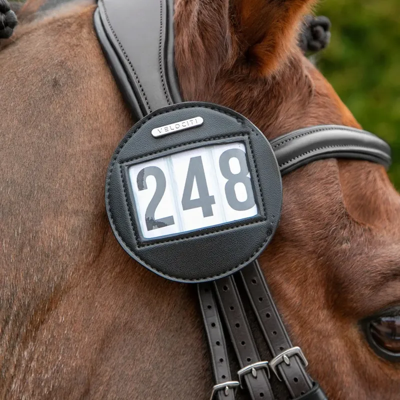 Velociti Bridle Number Holder - Black-2