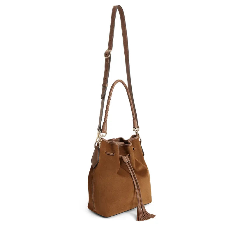 Fairfax and Favor Bibury Bucket Bag - Tan Suede-3