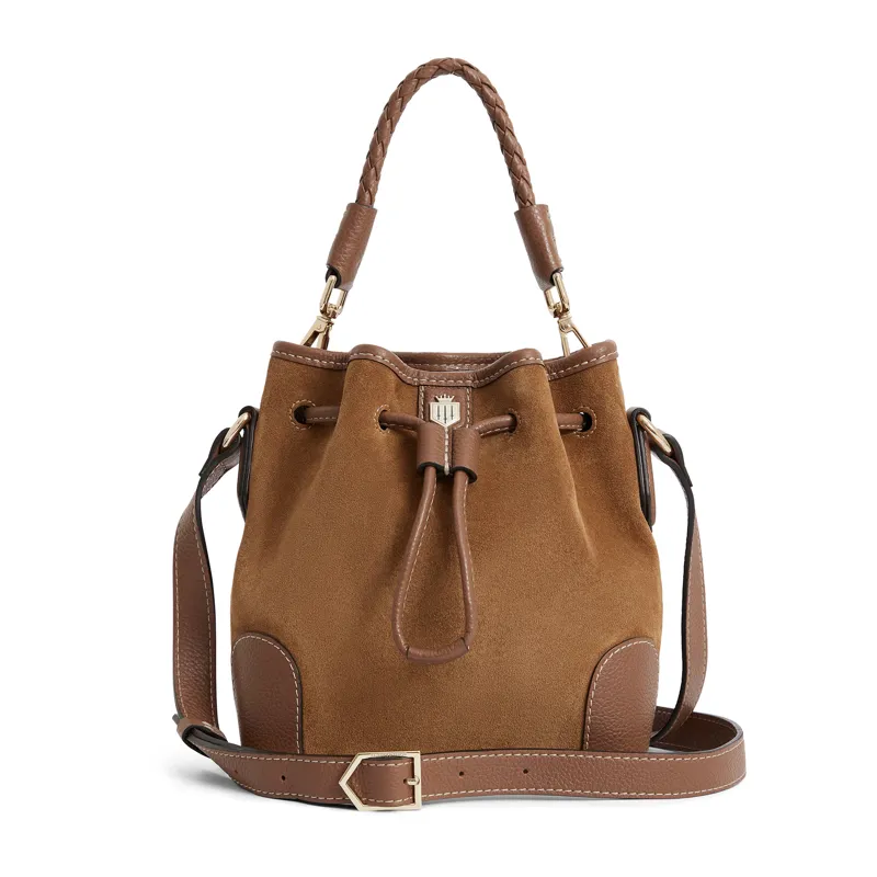 Fairfax and Favor Bibury Mini Bucket Bag - Tan Suede-1