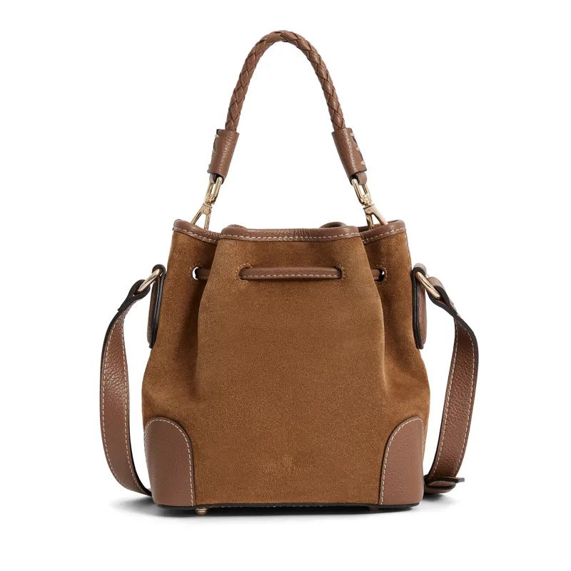 Fairfax and Favor Bibury Mini Bucket Bag - Tan Suede-2