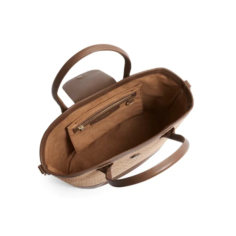 Fairfax and Favor Basket Bag - Tan Leather-3