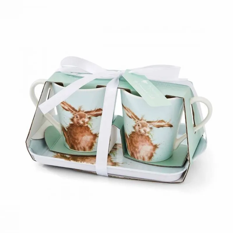 Wrendale Hare Mug And Tray Set-1