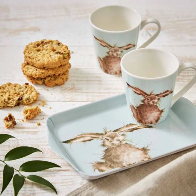 Wrendale Hare Mug And Tray Set-2