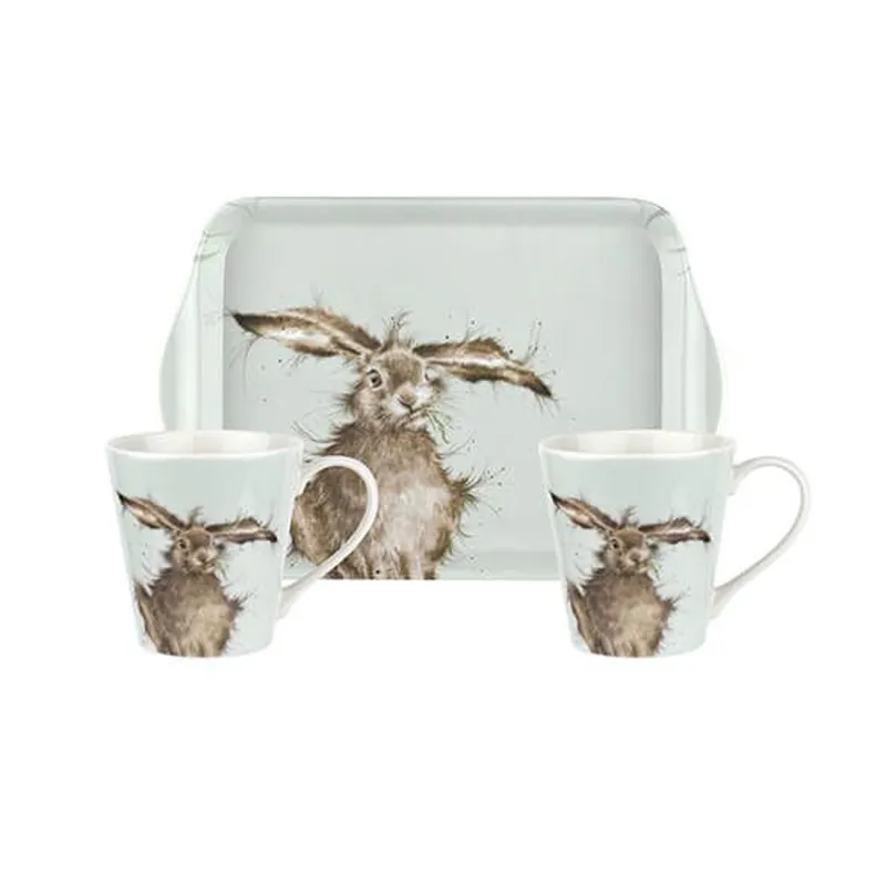 Wrendale Hare Mug And Tray Set