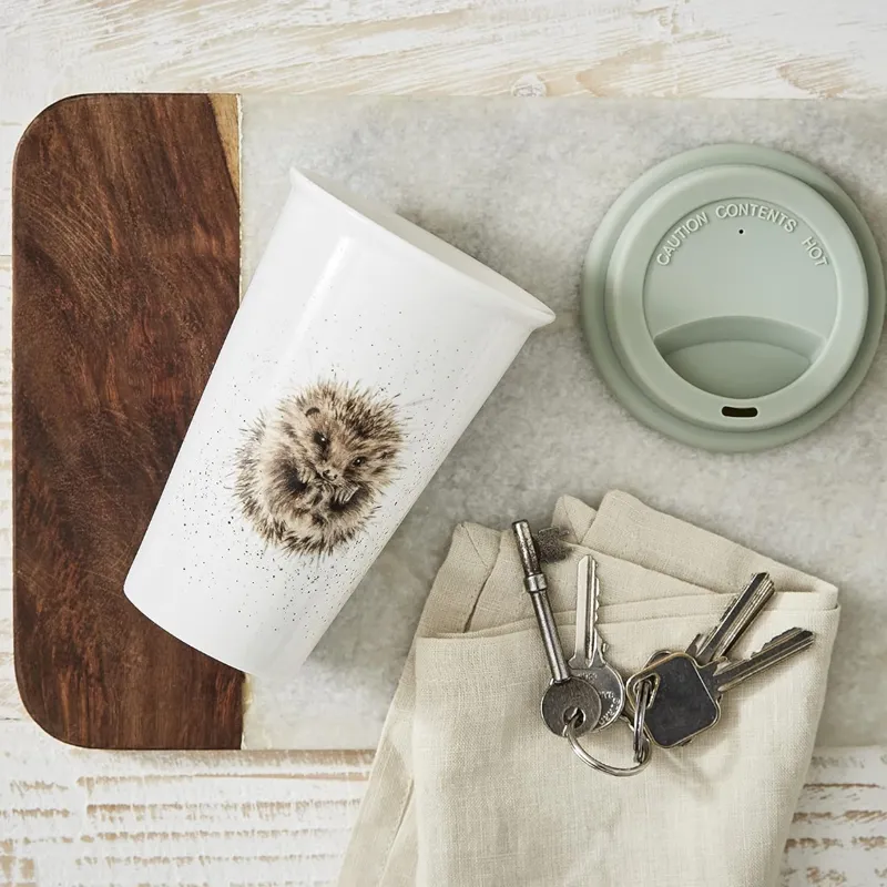 Wrendale Hedgehog Travel Mug-2