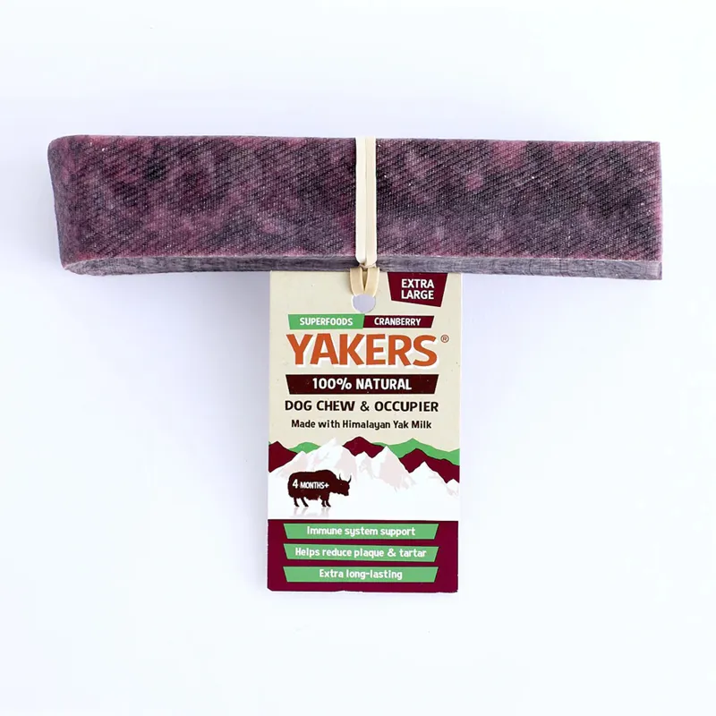 Yakers Dog Chew Cranberry