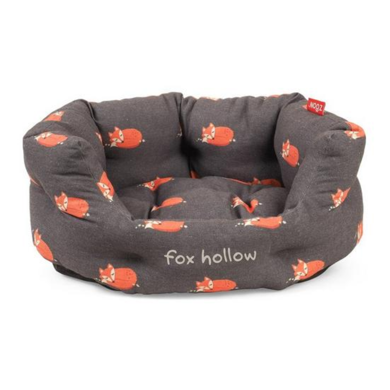 Zoon Oval Fox Hollow Dog Bed-1